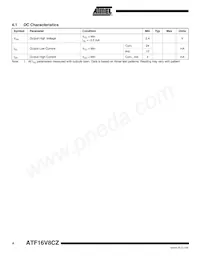 ATF16V8CZ-12JX Datasheet Page 4