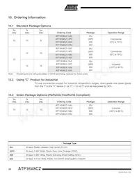ATF16V8CZ-12JX Datasheet Pagina 20