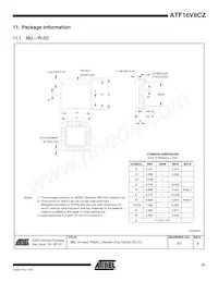 ATF16V8CZ-12JX Datasheet Page 21
