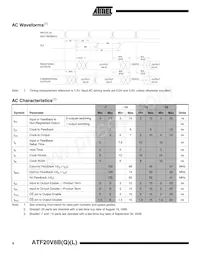 ATF20V8BQL-15PU Datasheet Page 4