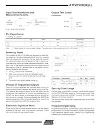 ATF20V8BQL-15PU Datasheet Page 5