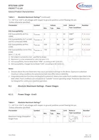 BTS70081EPPXUMA1 Datasheet Page 8