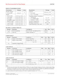 CAT521WI-T3 Datasheet Page 3