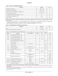 CAT5241WI-50-T1 Datasheet Page 4