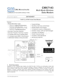 CMX7143L4-REEL Datasheet Cover