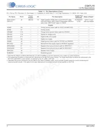 CS47L15-CWZR Datasheet Page 7
