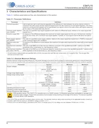 CS47L15-CWZR Datasheet Page 9