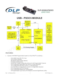 DLP-2232H-PSOC5 Datenblatt Cover
