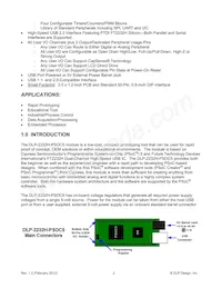 DLP-2232H-PSOC5 Datenblatt Seite 2