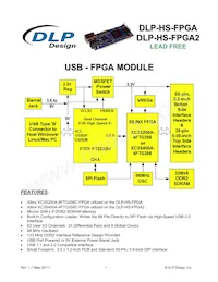 DLP-HS-FPGA2 Datasheet Cover