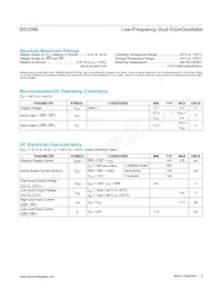 DS1099U-FA/V+ Datasheet Pagina 2