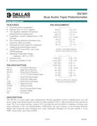 DS1801E-014/T&R Datasheet Copertura