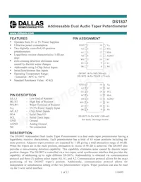 DS1807E/T&R Datasheet Cover