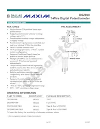 DS2890P-000+T&R Datenblatt Cover