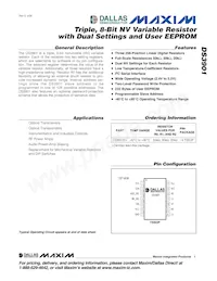DS3901E+ Datasheet Cover