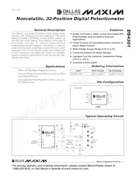 DS4301U-200+T&R Datasheet Cover