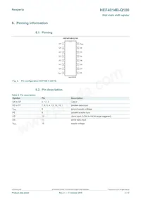 HEF4014BT-Q100J Datasheet Page 3