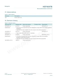 HEF4047BP Datasheet Page 19