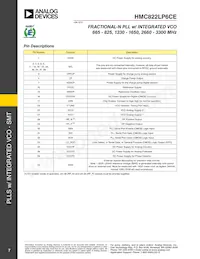 HMC822LP6CE Datasheet Page 7