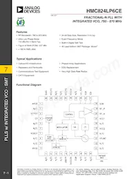 HMC824LP6CETR Datasheet Cover