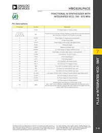 HMC824LP6CETR Datasheet Pagina 6