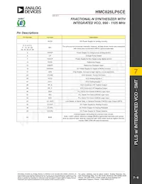 HMC826LP6CE Datasheet Page 6