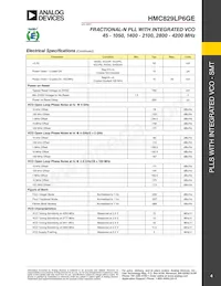 HMC829LP6GETR 데이터 시트 페이지 4