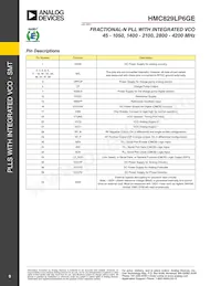 HMC829LP6GETR Datasheet Pagina 9