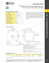 HMC829LP6GETR Datasheet Page 10