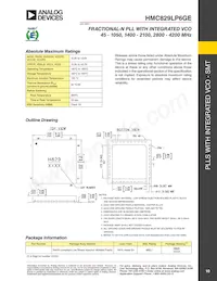 HMC829LP6GETR Datasheet Pagina 10