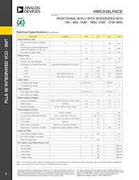 HMC838LP6CETR Datenblatt Seite 3