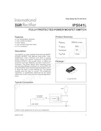 IPS041LTR Datasheet Cover