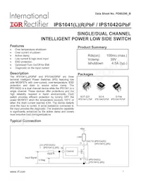IPS1042GTRPBF Datasheet Cover