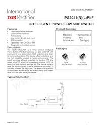 IPS2041RPBF Datasheet Cover