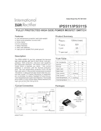 IPS511STRL Datasheet Cover