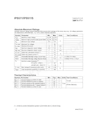 IPS511STRL Datasheet Pagina 2