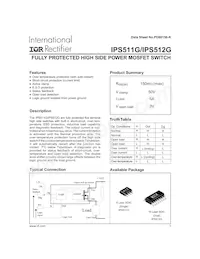 IPS512G Datasheet Cover