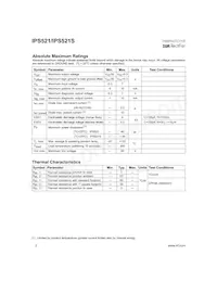 IPS521STRL Datasheet Page 2