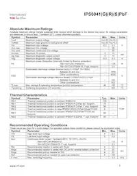 IPS6041STRLPBF Datasheet Page 2