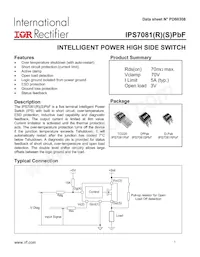 IPS7081STRLPBF Datasheet Cover
