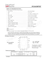 IR3640MTRPBF Datasheet Page 2