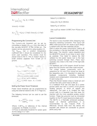 IR3640MTRPBF Datasheet Pagina 22