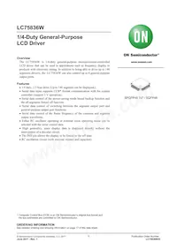LC75836W-TBM-E Datasheet Cover