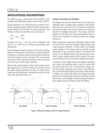 LT8316HFE#TRPBF Datasheet Pagina 16