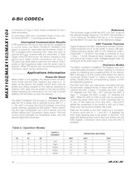 MAX1104EUA+W Fiche technique Page 14
