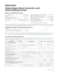 MAX15003ATM+T Datasheet Page 2