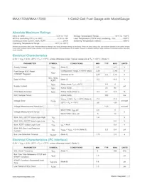 MAX17059X+T10 Datasheet Pagina 2