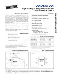 MAX1744AUB/V+ Datenblatt Cover