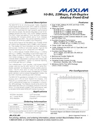 MAX19712ETN+T數據表 封面