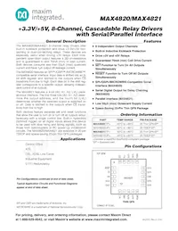 MAX4821ETP+T Datenblatt Cover